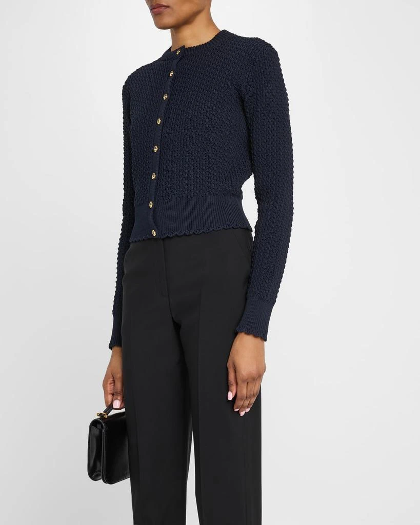 St. John Re-Edition Slub Texture Knit Cardigan 4