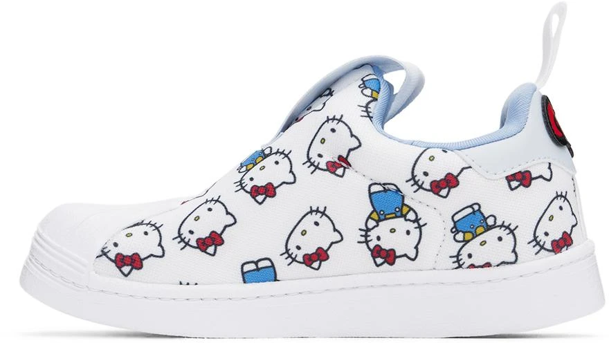 Adidas Little Kids White Superstar 360 Hello Kitty Sneakers 3