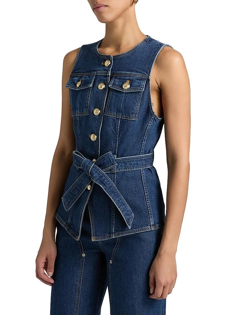 Cinq à Sept Reenee Denim Belted Vest 4