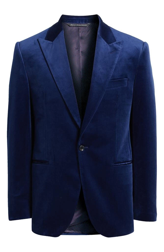 Jack Victor Erie Peaked Lapel Stretch Velvet Dinner Jacket 6