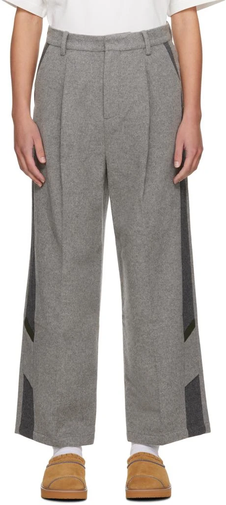 ADER error Gray Wofez Trousers S-WAIST-US-26 - Trousers - BeyondStyle