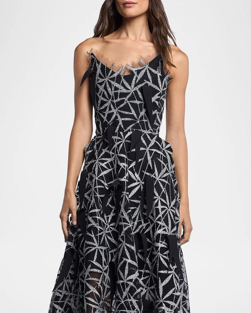Maticevski Axis Embellished Strapless Fit-&-Flare Gown 5