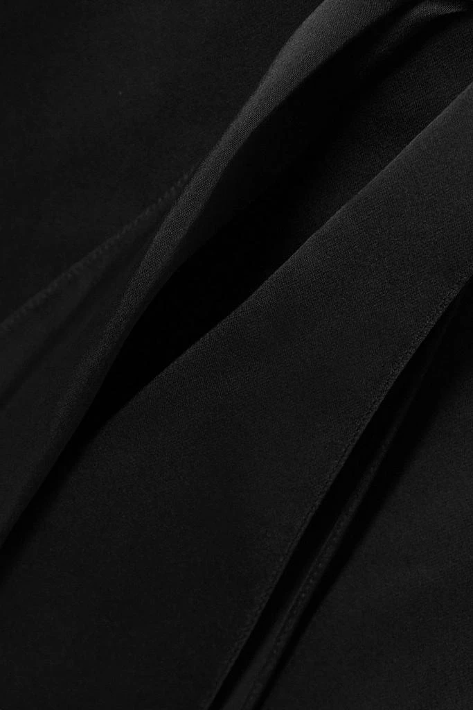 Halpern Cutout twisted satin midi dress 4