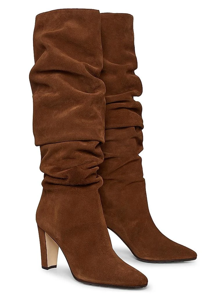 Manolo Blahnik Calassohi Suede Slouchy Knee-High Boots 2
