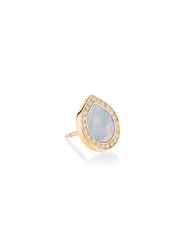 Repossi Antifer 18K Rose Gold, Mother-Of-Pearl & 0.08 TCW Diamond Single Stud Earring 1