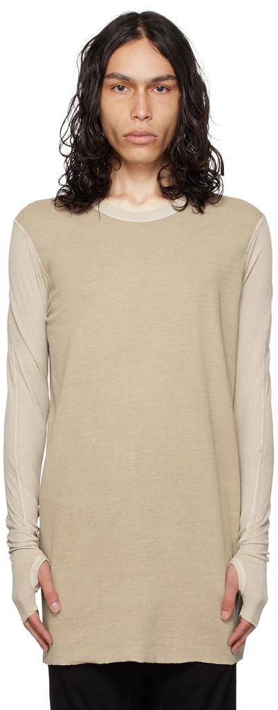 Boris Bidjan Saberi Beige LS1.2 TF Long Sleeve T-Shirt