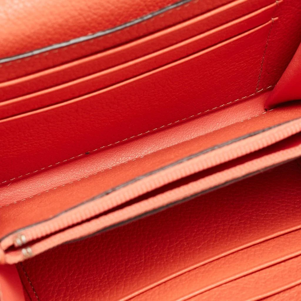 Cartier Cartier Coral Orange Leather C De Cartier Wallet 3