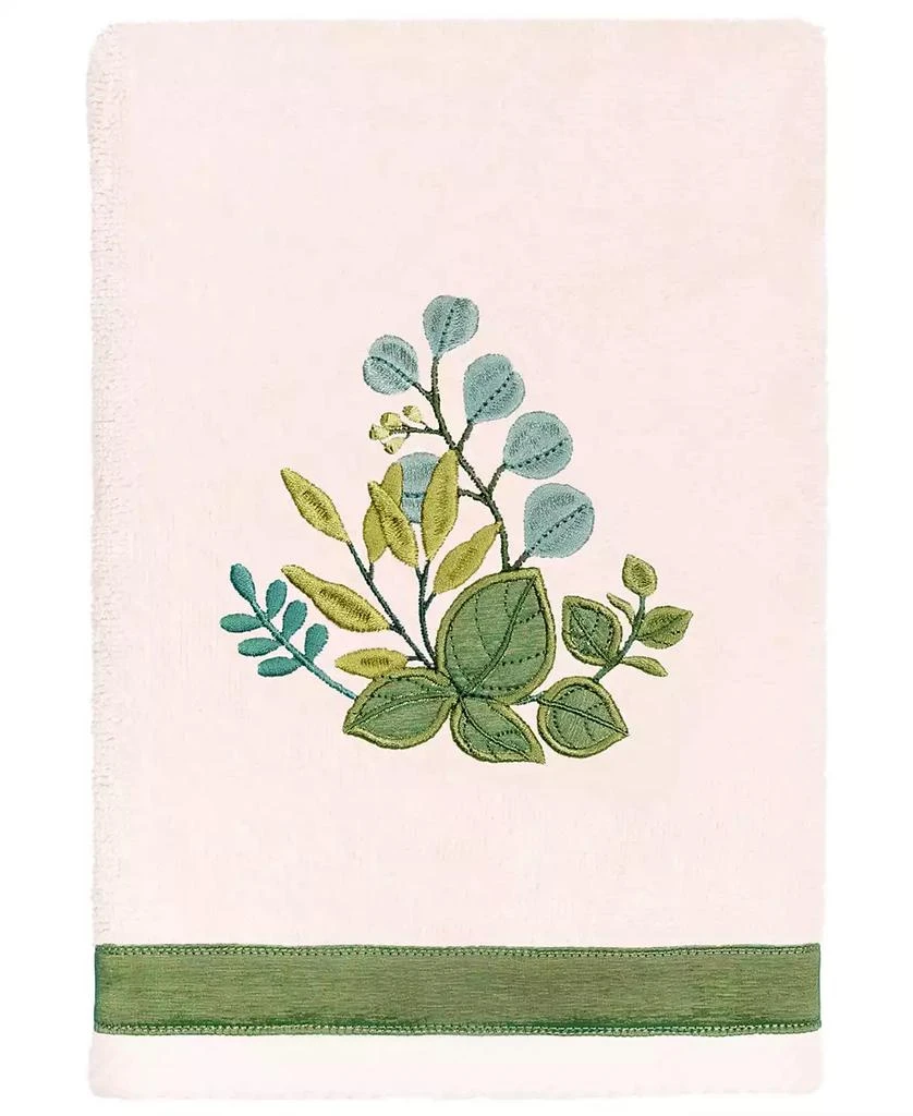 Linum Home Textiles Turkish Cotton Botanica Embellished 2-Pc. Bath Towel Set 2
