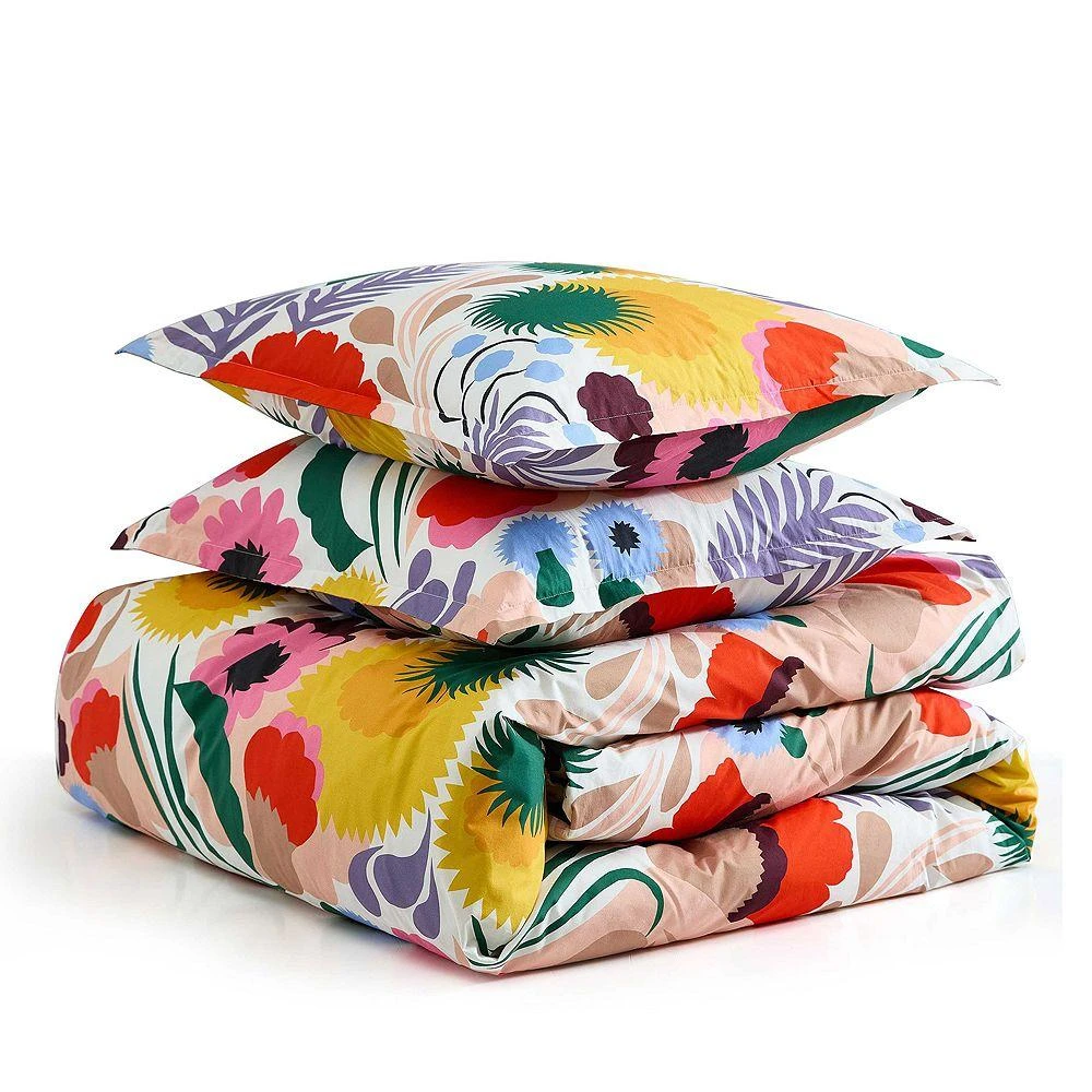 marimekko Ojakellukka Cotton Percale 3 Piece Duvet Cover Set, King 3