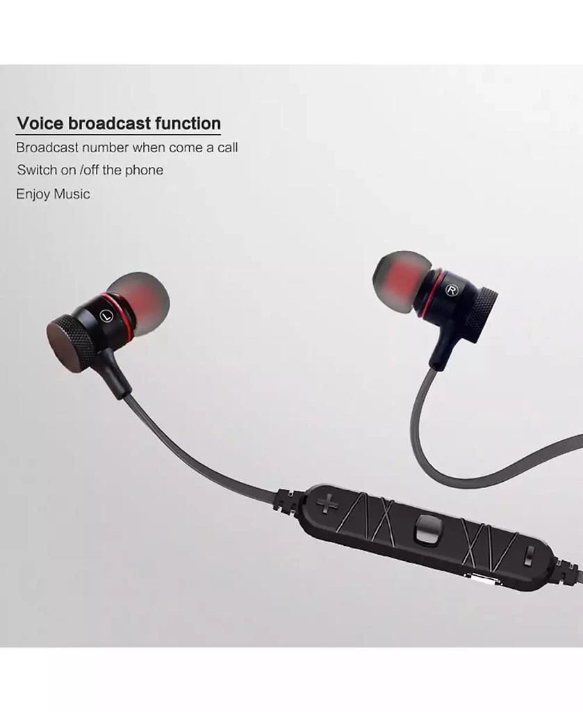 SUGIFT Magnetic Bluetooth Sports Earphones with Noise Reduction 3
