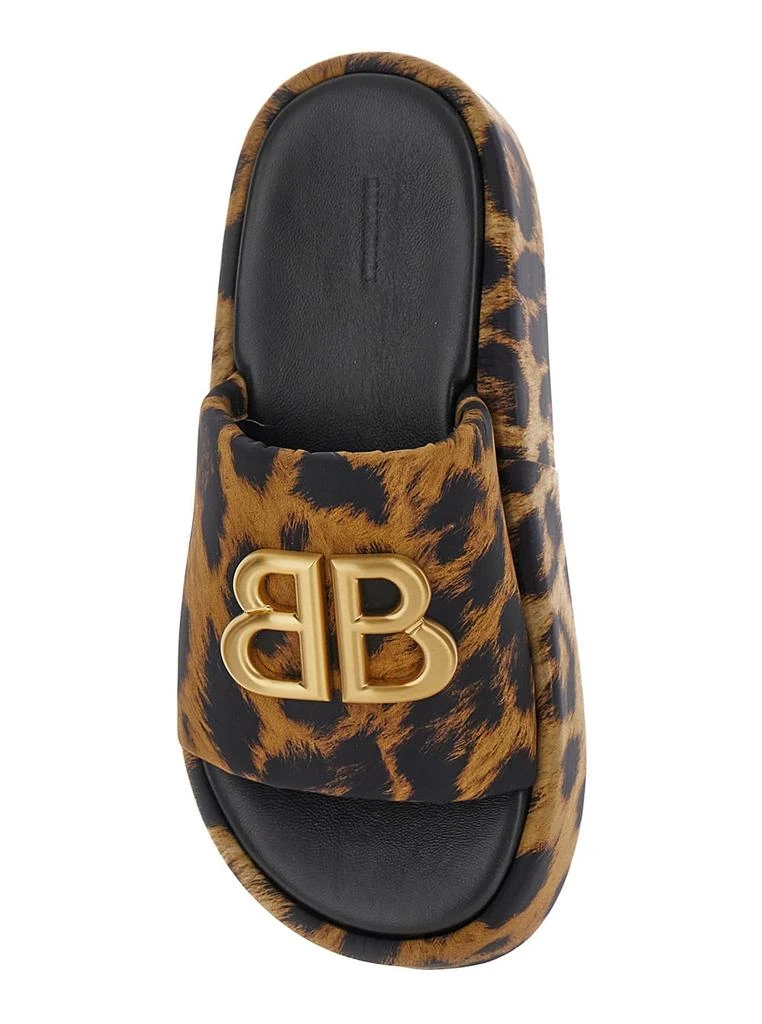 Balenciaga Brown Patterned Slip-On Mules Balenciaga Cosy Mules  main image 2
