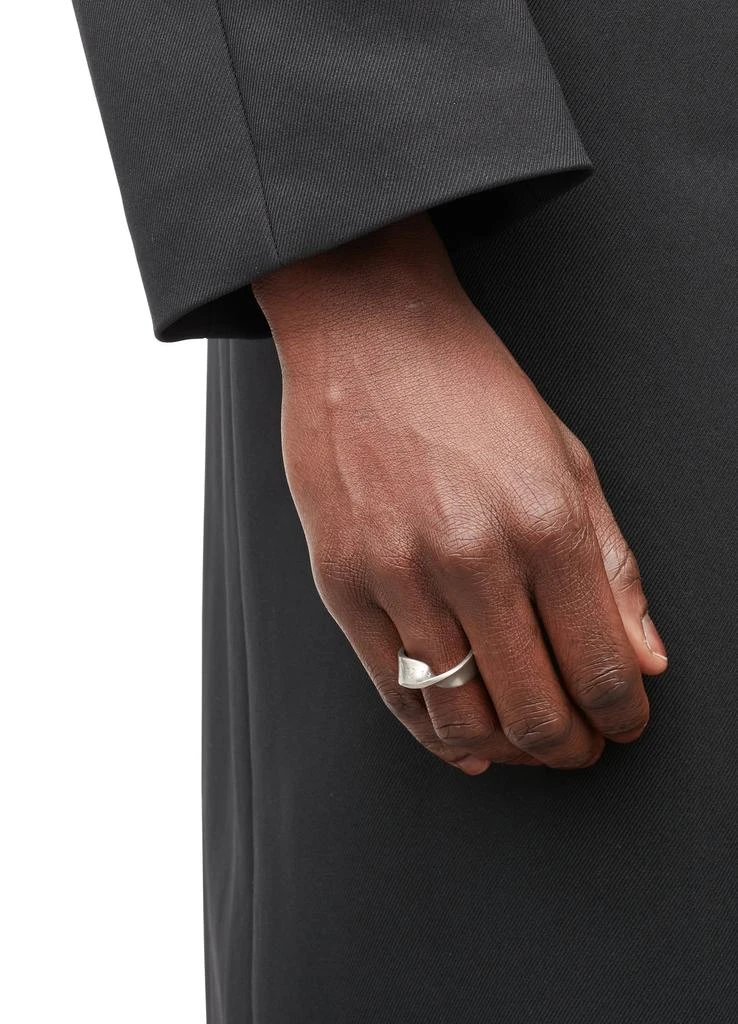 MAISON MARGIELA Logo twisted number ring 2