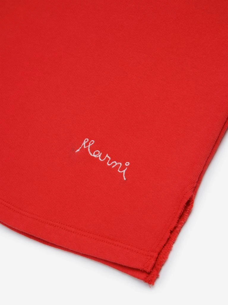 Marni MARNI Girls Applique Dress in Red 4