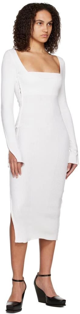 Anna October Off-White Collette Midi Dress 4
