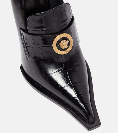 Versace Croc-effect patent leather pumps 6