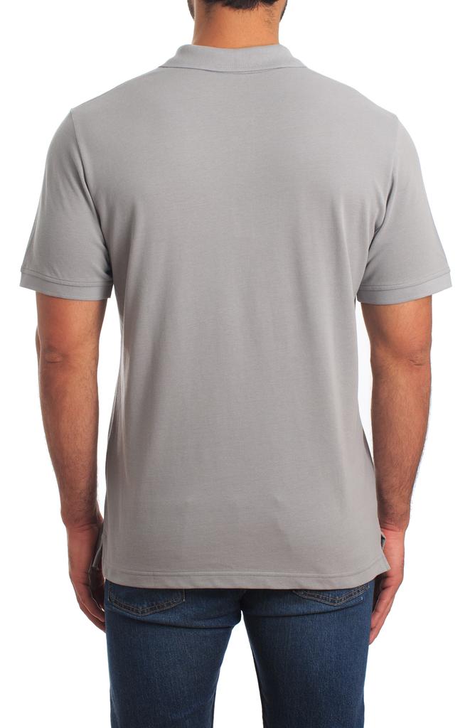 Jared Lang Lightning Bolt Embroidered Polo