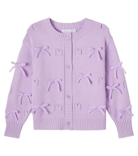 MONNALISA Bow-detail cardigan
