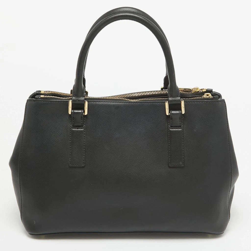 Tory Burch Tory Burch Black Saffiano Leather Double Zip Robinson Tote 4