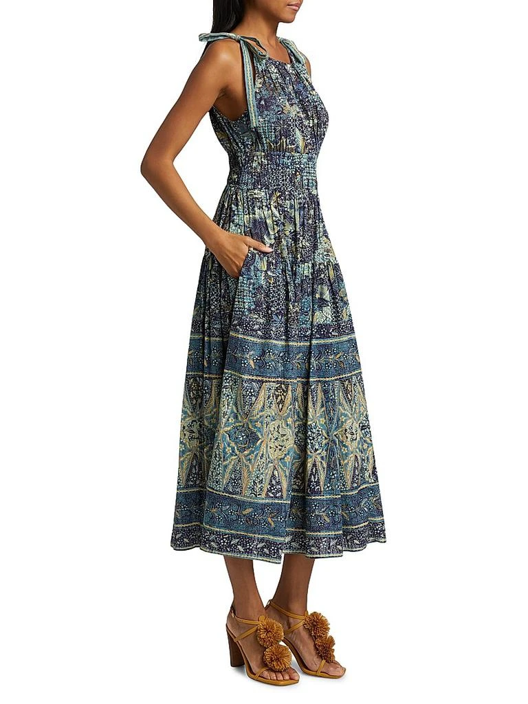 Ulla Johnson Essie Patchwork Batik Midi-Dress 4