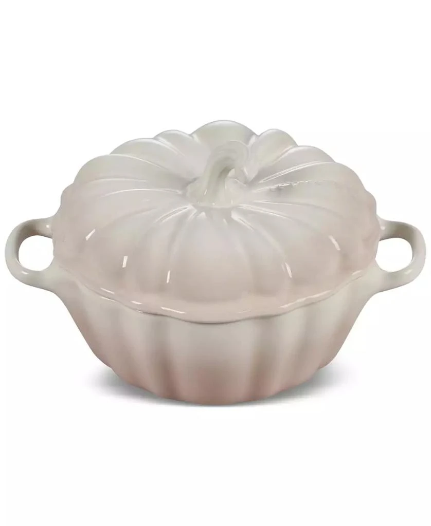 Le Creuset Stoneware Figural 12-Oz. Pumpkin Petite Cocotte 1