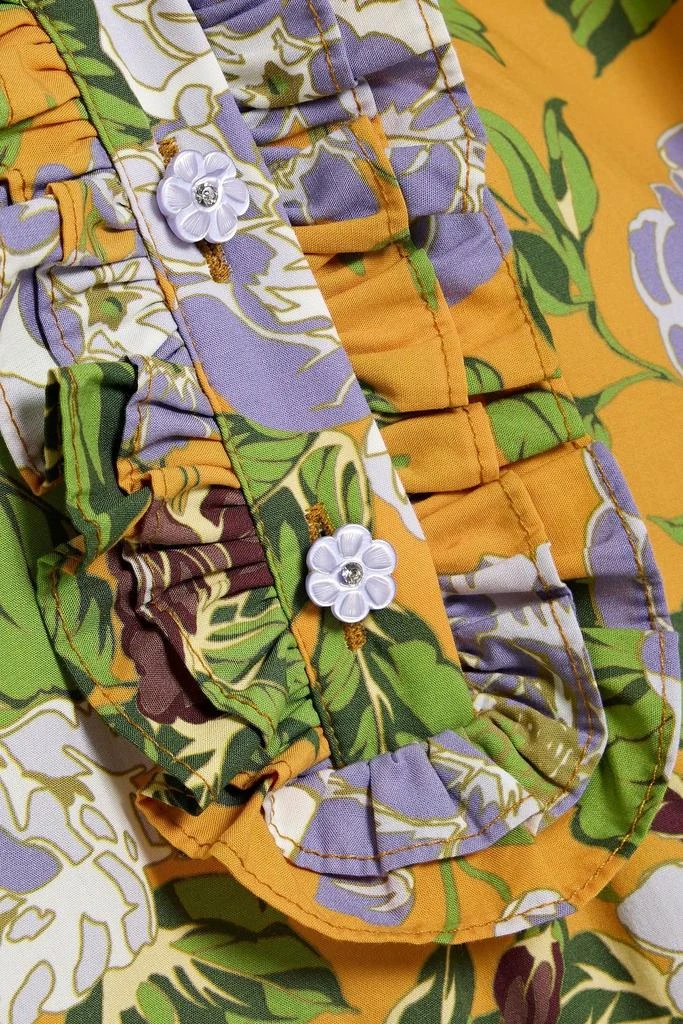 Farm Rio Ruffled floral-print cotton-broadcloth mini dress 4