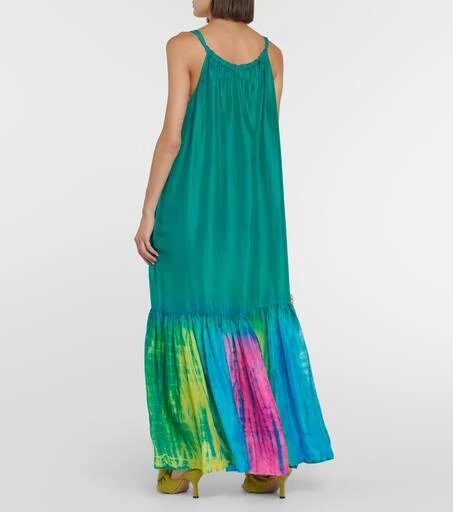 Anna Kosturova Tie-dye printed silk maxi dress 3