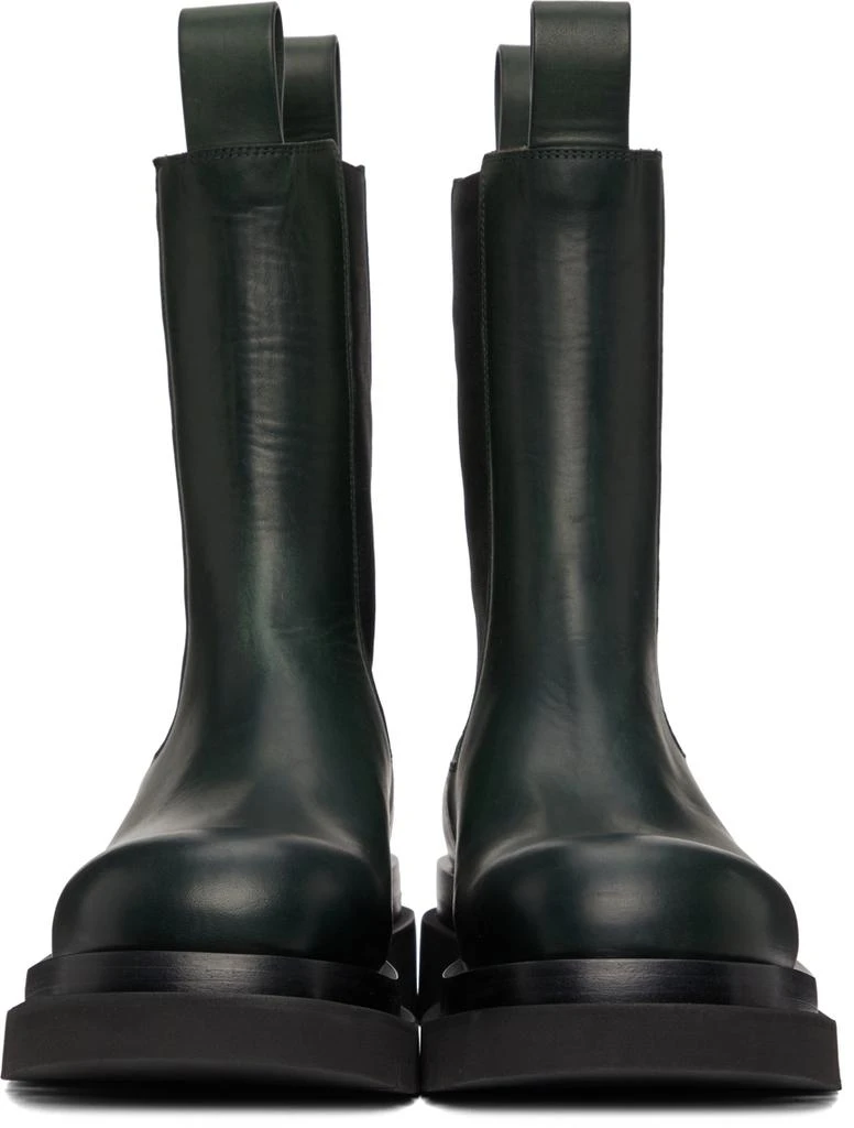 Bottega Veneta Green Lug Chelsea Boots 2