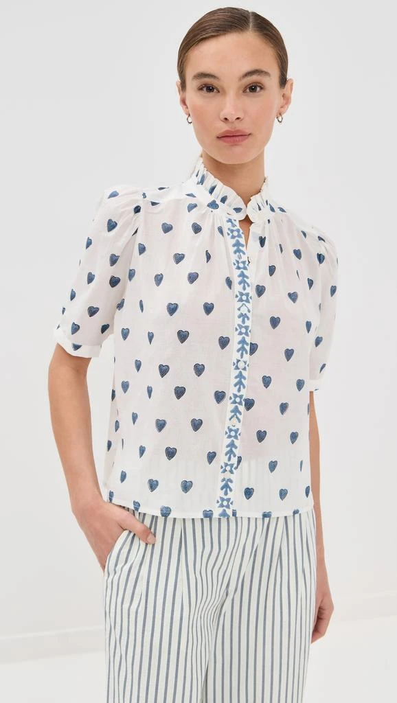 Alix of Bohemia Winn Indigo Heart Shirt 6