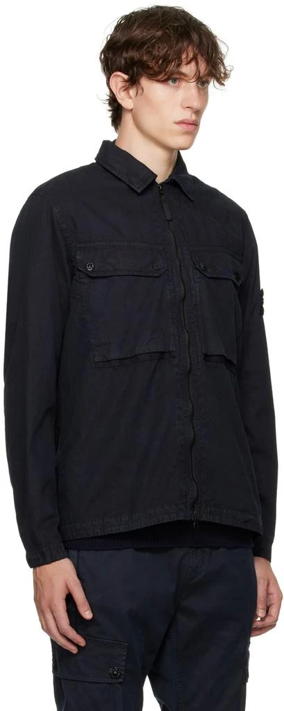 Stone Island Navy Faded Jacket 2