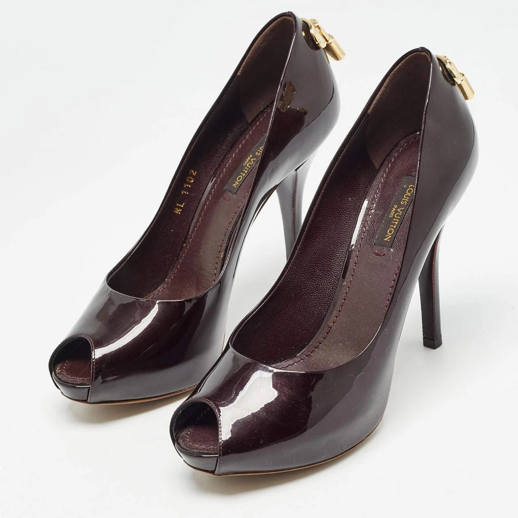 Louis Vuitton Louis Vuitton Burgundy Patent Oh Really! Pumps Size 36 2