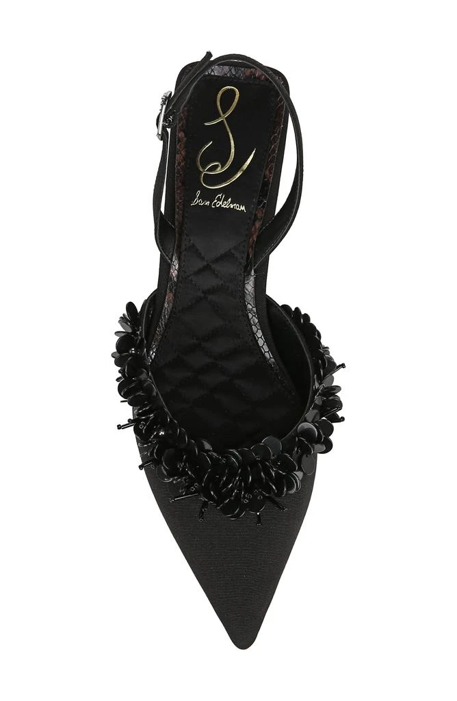 Sam Edelman Trent Slingback Pointed Toe Kitten Heel Pump 6