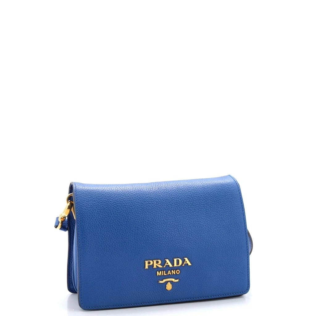 Prada Dual Strap Flap Crossbody Bag Vitello Daino Small 3