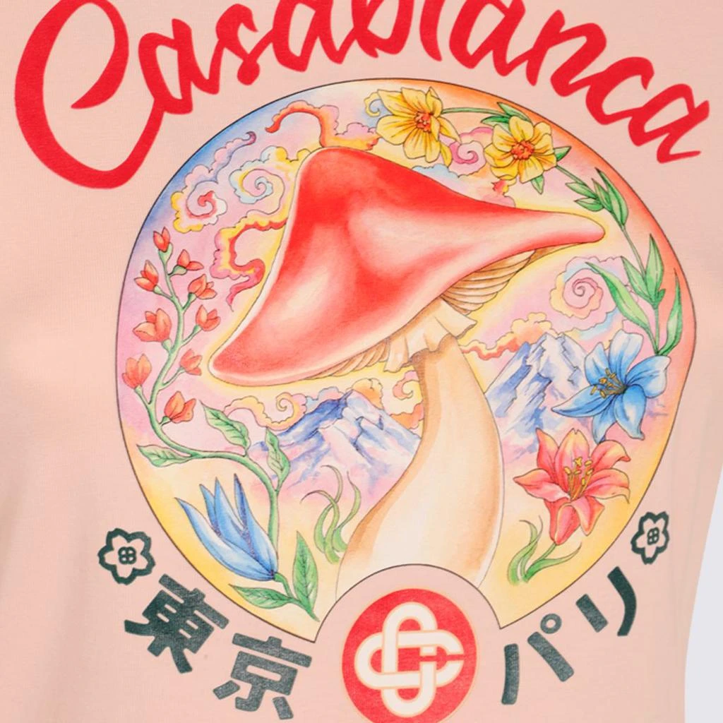 Casablanca Casablanca Pink Cotton T-Shirt 3