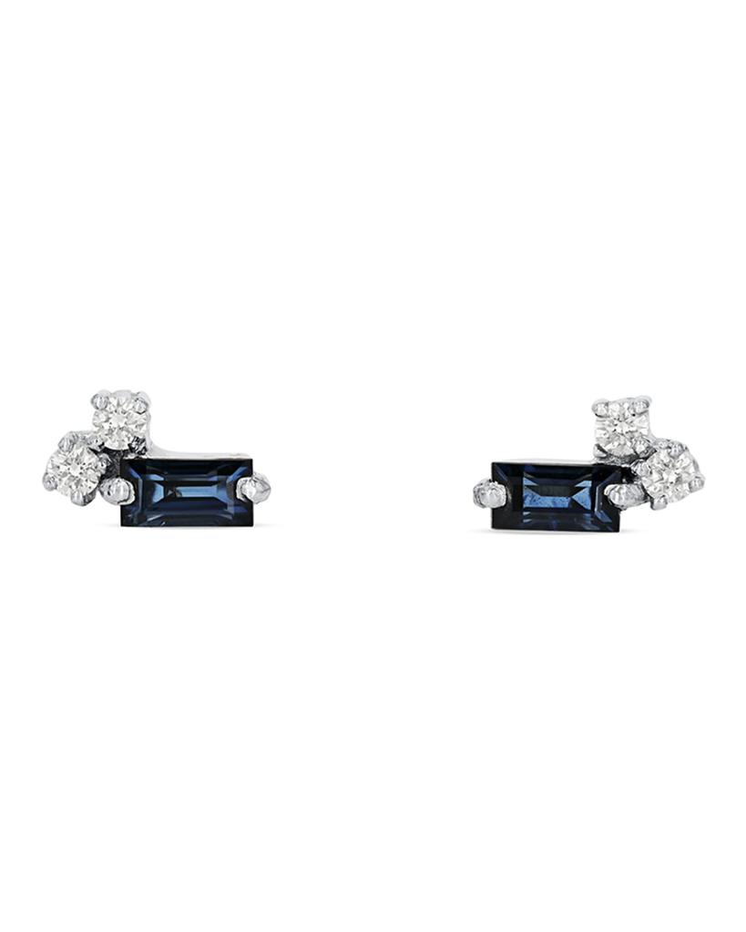 Suzanne Kalan Blue Sapphire Fireworks Stud Earrings