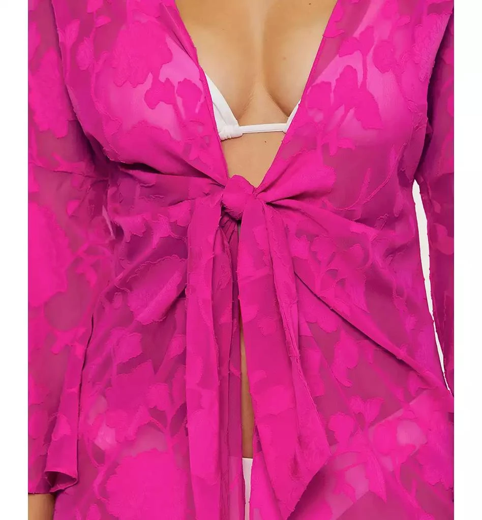 Becca Women
s Victoria Garden Burnout Tunic Cover-Up 3