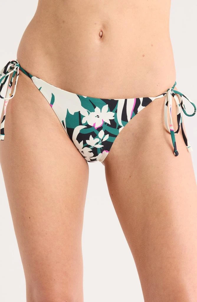 Maaji Tropical Leaves Side Tie Reversible Bikini Bottoms 1