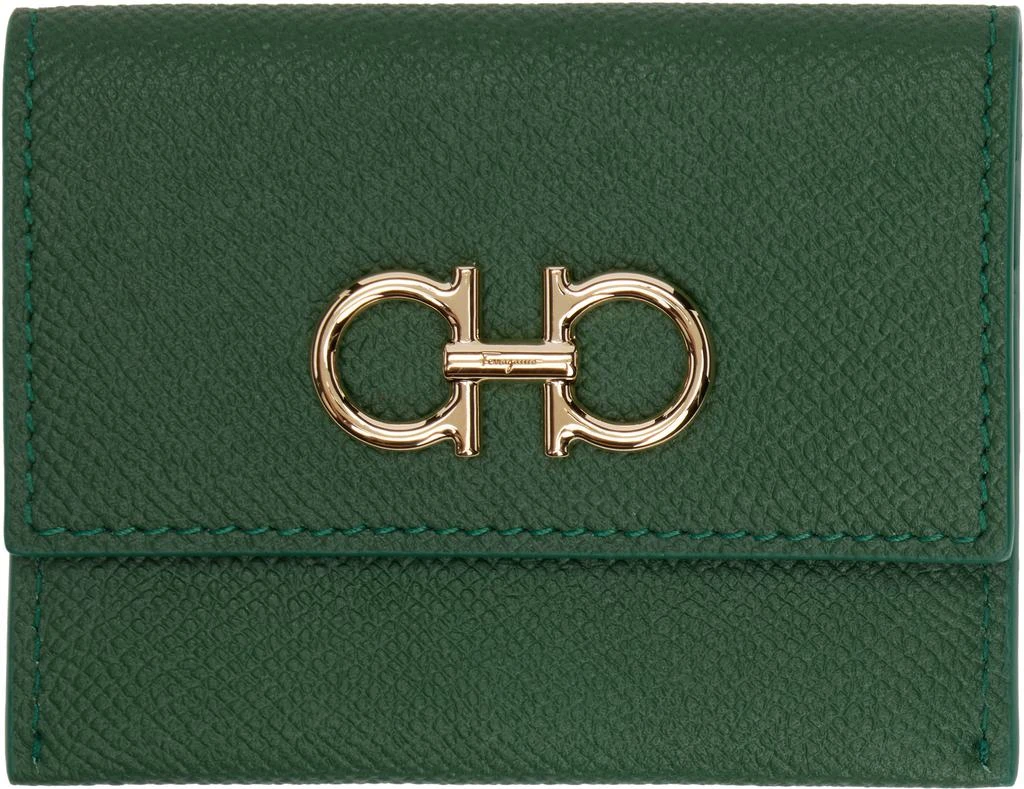 Ferragamo Green Gancini Wallet 1