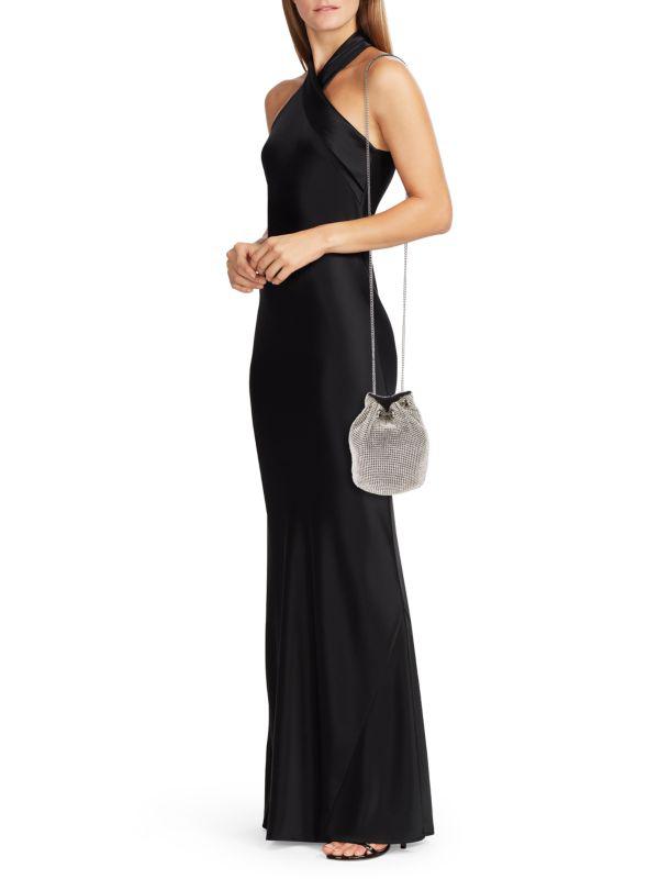 Whiting & Davis Crystal Embellished Bucket Bag