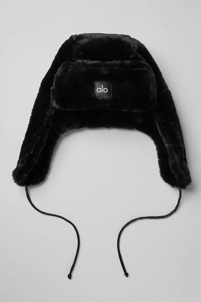 Alo Faux Fur Polar Hat - Black 1