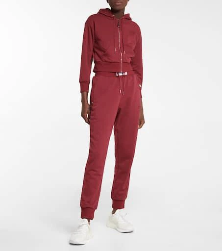 Adam Selman Sport Cropped cotton-blend hoodie 2