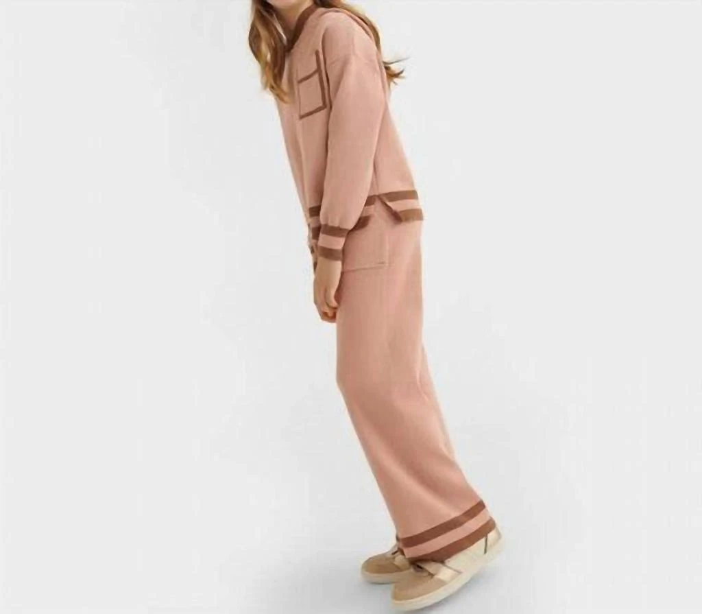 Mayoral Mayoral - Hooded Knit Sweater With Matching Knit Pants