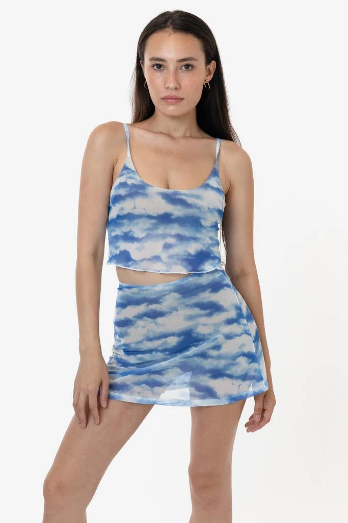 Los Angeles Apparel RNS778P - Printed Micro Mesh Spaghetti Tank 3