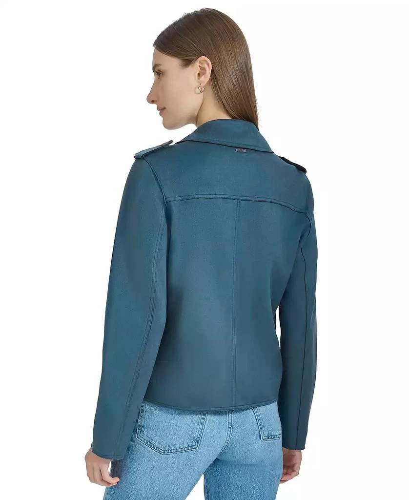 Marc New York by Andrew Marc Andrew Marc Sport Women's Draped Faux-Suede Moto Jacket 2