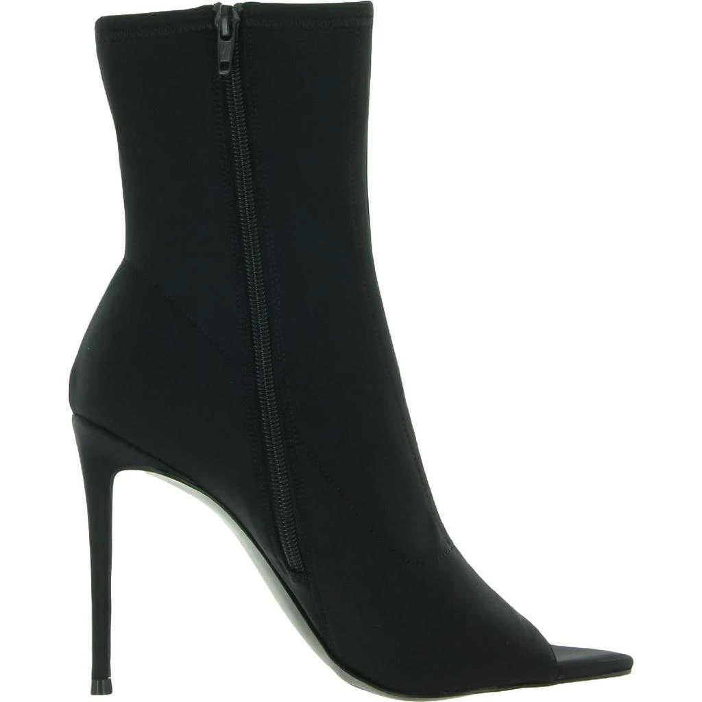 Steve Madden Finley Womens Satin Peep-Toe Ankle Boots 2