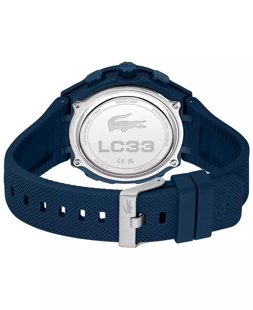Lacoste Men's LC33 Navy Silicone Strap Watch, 44.8mm 6