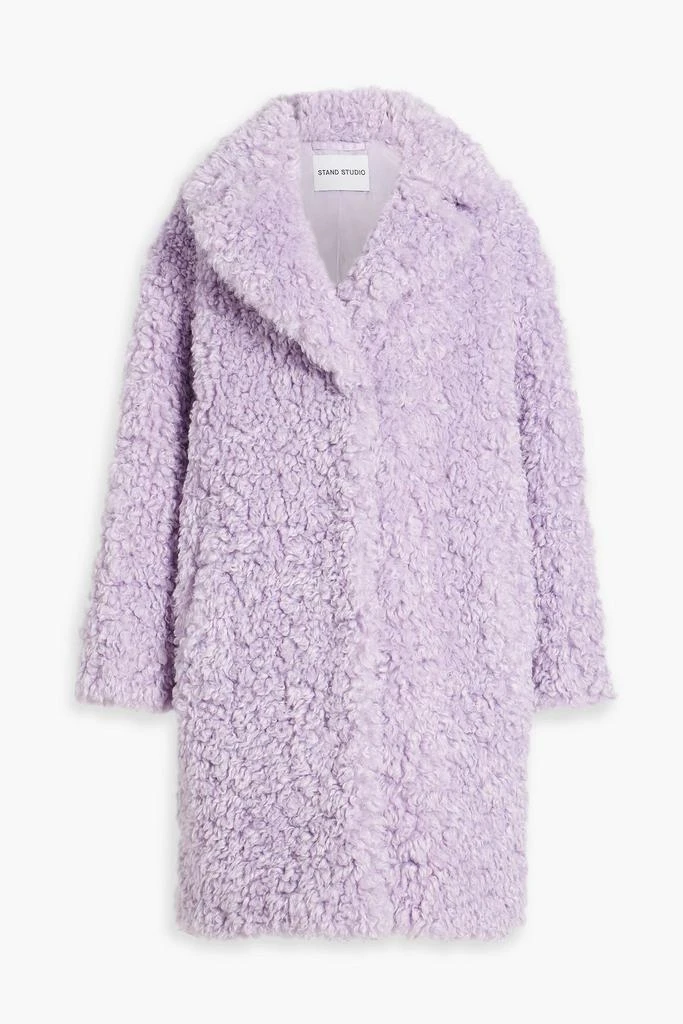 STAND STUDIO Camille faux shearling coat 1