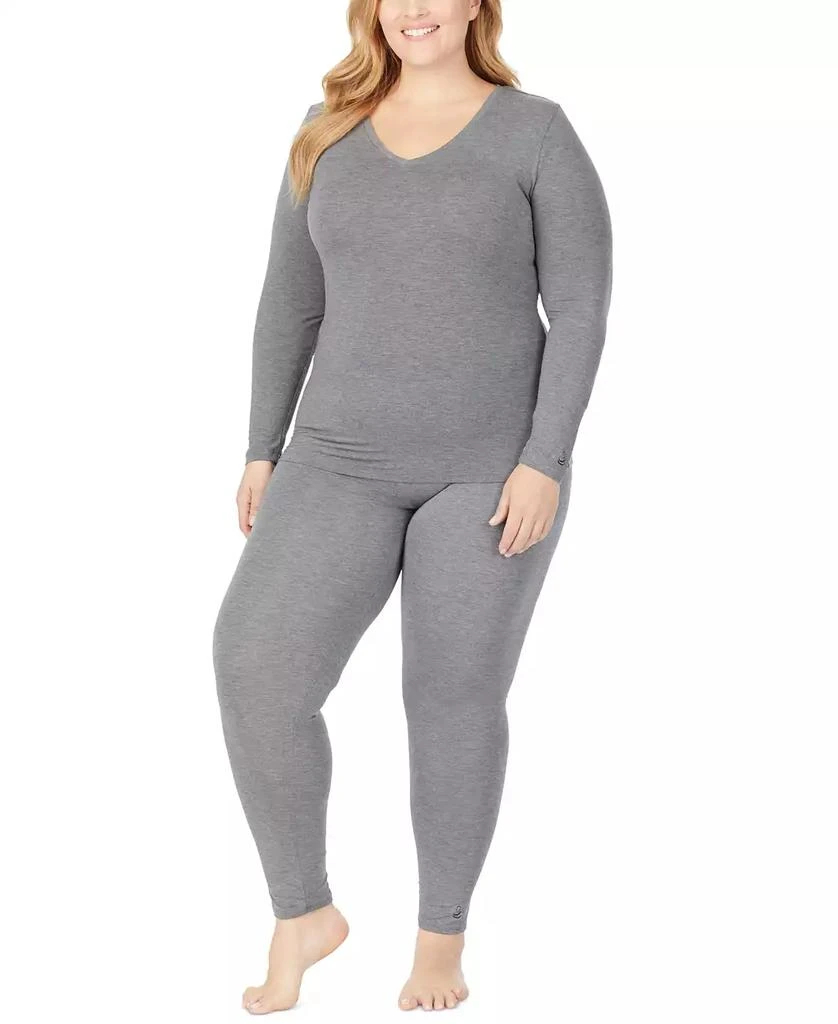 Cuddl Duds Plus Size Softwear with Stretch V-Neck Top 3