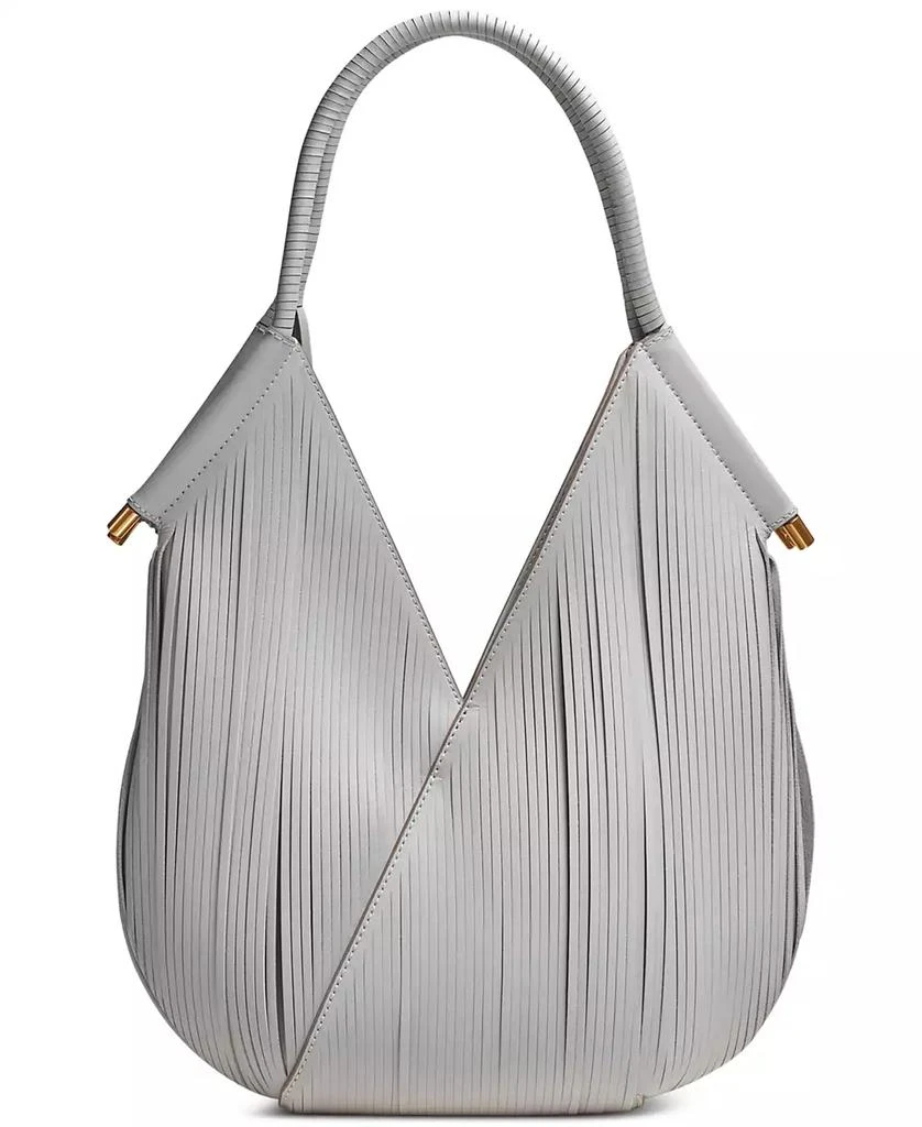 Donna Karan Donna Karan Baldwin Small  Laser-cut Shoulder with Leather Wrapped Rounded Handle 5