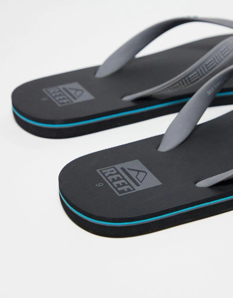 Reef Reef Seaside flip flops in grey 3