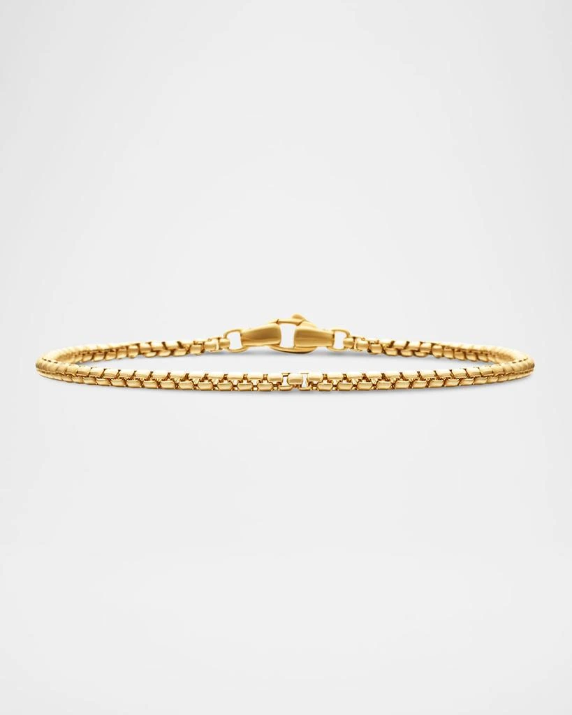 David Yurman Men
s Box Chain Bracelet in 18K Gold, 2.7mm